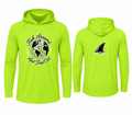 Raised Fin™ Fish Around & Find Out Performance Hoodie – Hi-Vis Green